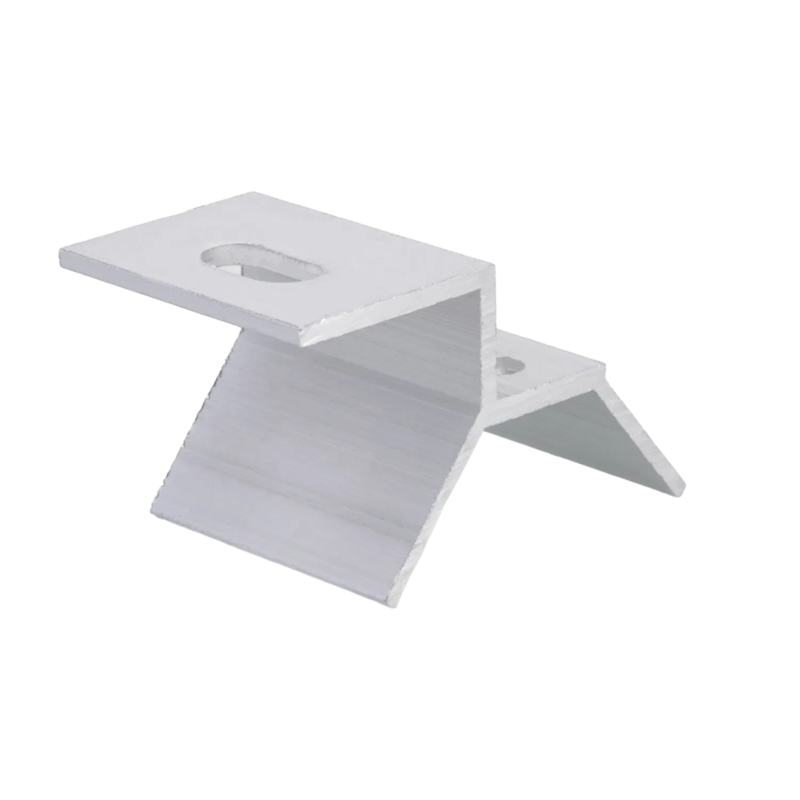 অ্যালুমিনিয়াম অ্যালোয়ারি ক্ল্যাম্প ডাবল বোল্টস এবং সাইজড গ্রিপ সহ কম্পনের জন্য - প্রতিরোধী স্ট্রাকচারাল ফিক্সিং সোলার ছাদ ক্ল্যাম্প