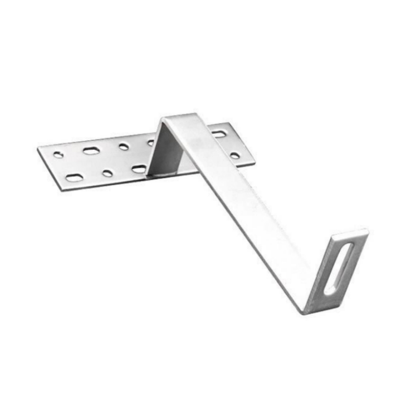 কারখানার তৈরি স্টেইনলেস স্টিল সোলার রুফ হুক ফ্ল্যাট রুফ মাউন্টিং সিস্টেম সোলার প্যানেলের জন্য সোলার স্লেট রুফ