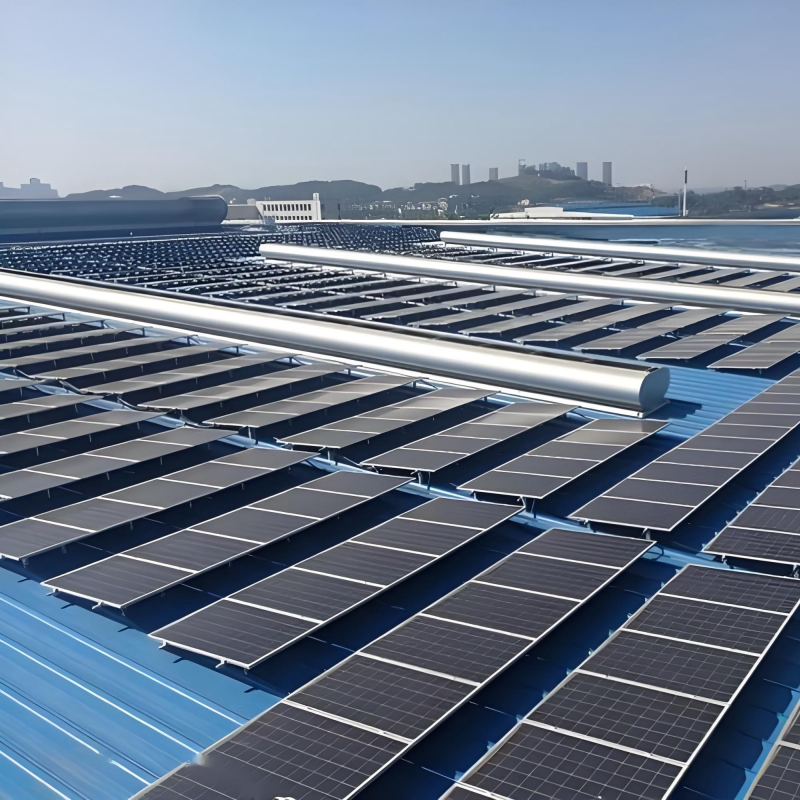 সোলার প্যানেল রুফ মাউন্টিং ব্র্যাকেট, স্টিল সীমের টিনের ছাদের জন্য, অ্যান্টি-কোরোশন, কাস্টমাইজযোগ্য, দ্রুত স্থাপন